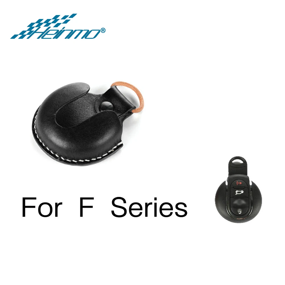 F Series Black Для MINI Cooper S Countryman One JCW F54 F55 F56 F57 F60 R55 R56 R57 R60 R61 чехол из натуральной кожи для автомобильных ключей сумка держатель Крышка Fob - Название цвета: F Series Black