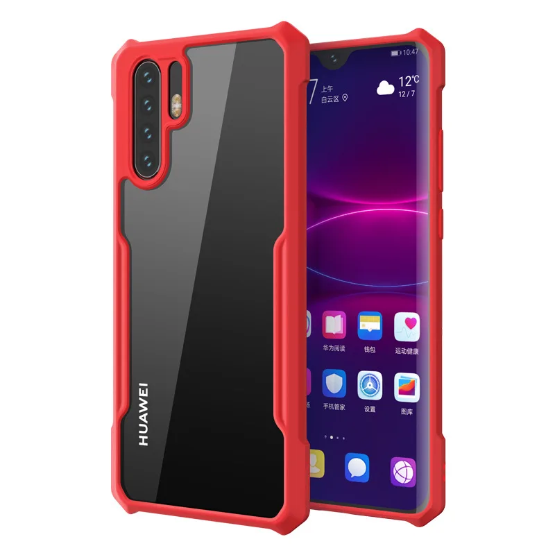 for Huawei P30 Pro Case Armor Airbag Shockproof Transparent Acrylic Cover P30Pro P 30 30Pro Fundas Bumper |
