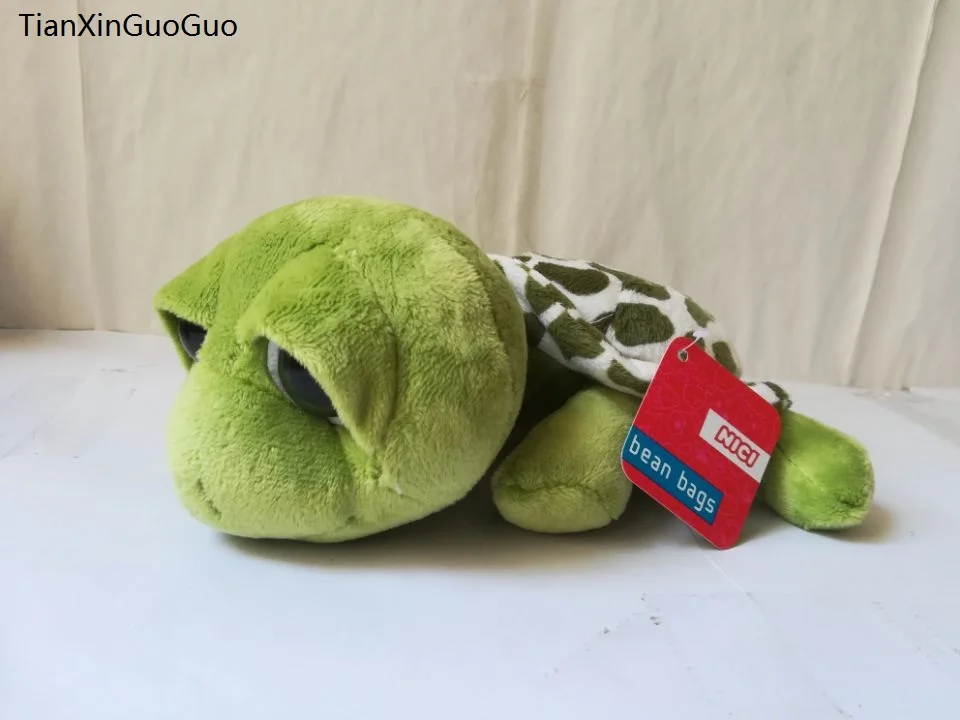 

Маленькая плюшевая игрушка Черепаха около 23 см, зеленая черепаха с большими глазами, мягкая кукла, детская игрушка, рождественский подарок ...