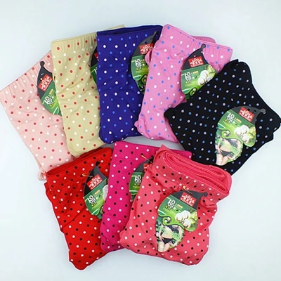 10Pcs mixed colors Дешевая ropa interior femenina 10 шт./лот хлопковое нижнее белье в горошек женские трусики размера плюс 6XL Нижнее белье женские трусы - Цвет: 10Pcs mixed colors