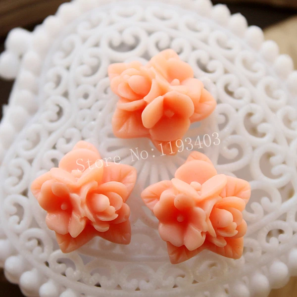 Мин. Смешанный заказ разноцветные полимерные цветы бисер кабошон сделай сам для