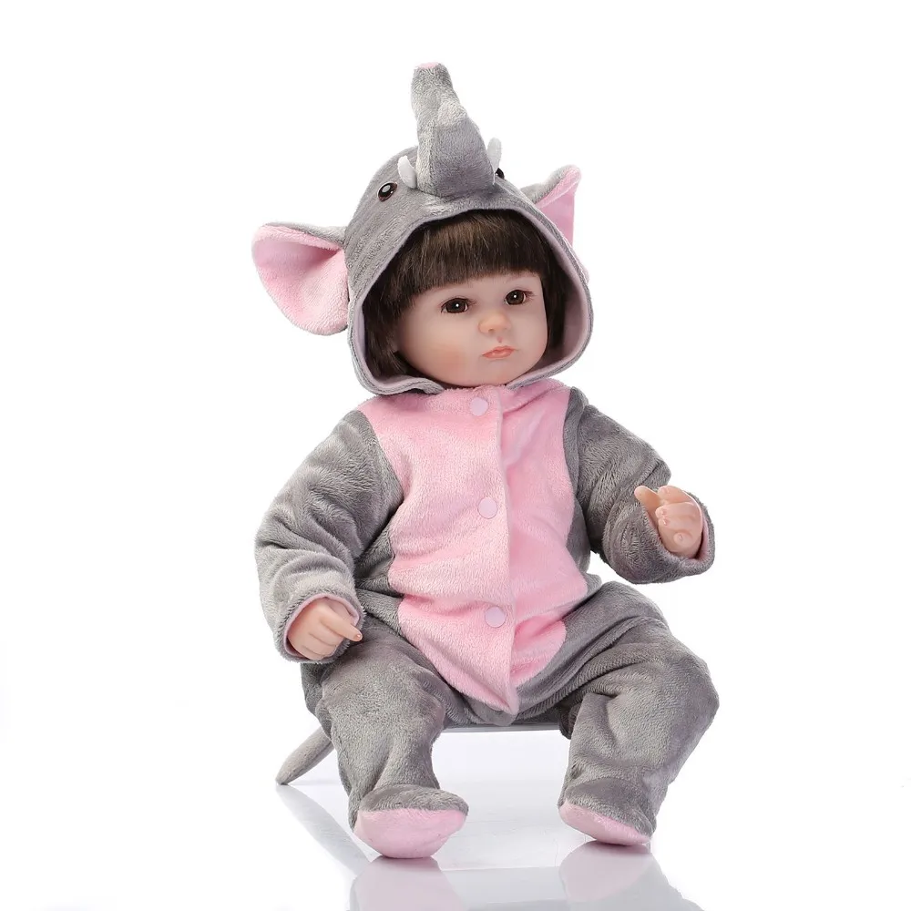 NPK Bebe Reborn de дель силиконовые Della Ragazza 43 Bambola в Ragazze boneca Del Bambino лучшие Regali ди giocattoli |