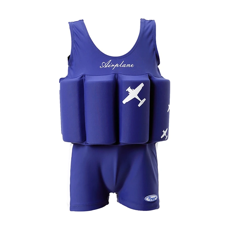 Children Buoyancy Swimsuit Boys Girls Foam Guard Swimsuit One Piece Swimming Suit Learning To Swim Waist Water Cloth Sport Suit