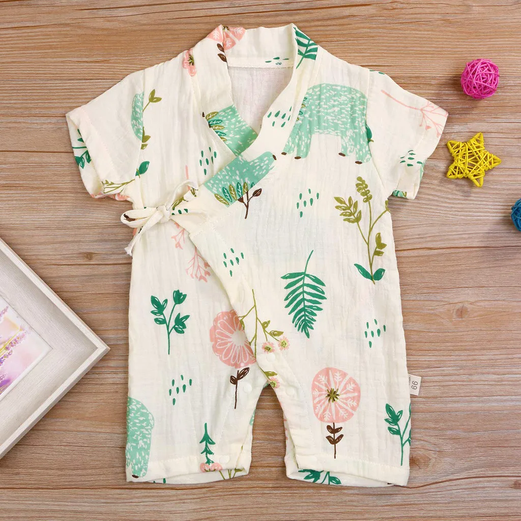 Newborn Infant Baby Boy girl toddler clothes Cartoon Yarn Robe Kimono Romper Jumpsuit Sleepwear #XB30 | Детская одежда и обувь