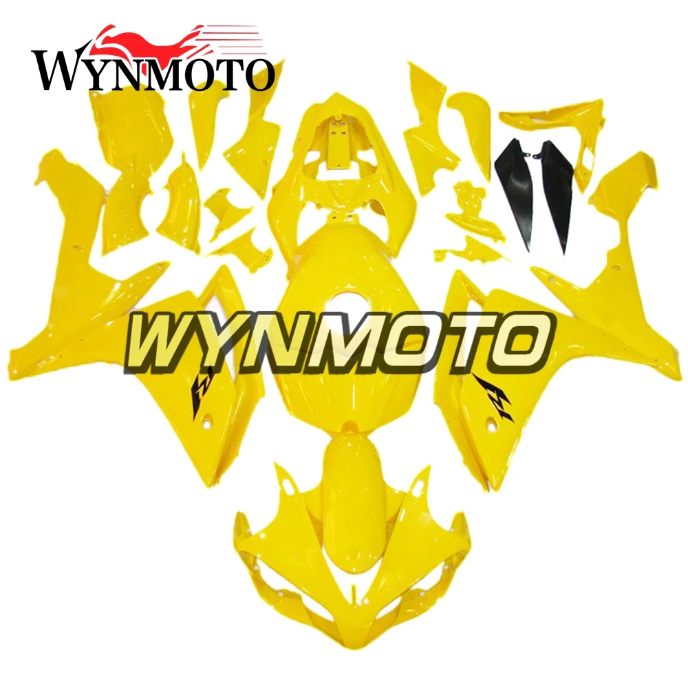 

Полный комплект обтекателей для Yamaha YZF1000 2007-2008 R1 07 08 инъекция ABS пластмасса кузов рамы мотоцикла чистый желтый