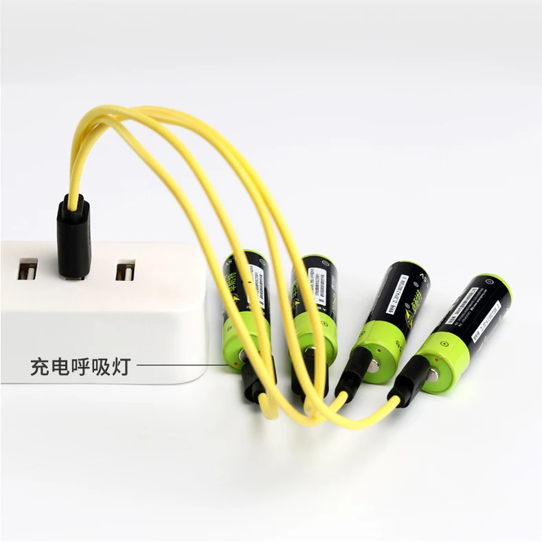 Литий ионный аккумулятор ZNTER 2550mwh 1 5 В USB AA 1700 мАч AAA 600 литий usb|Перезаряжаемые