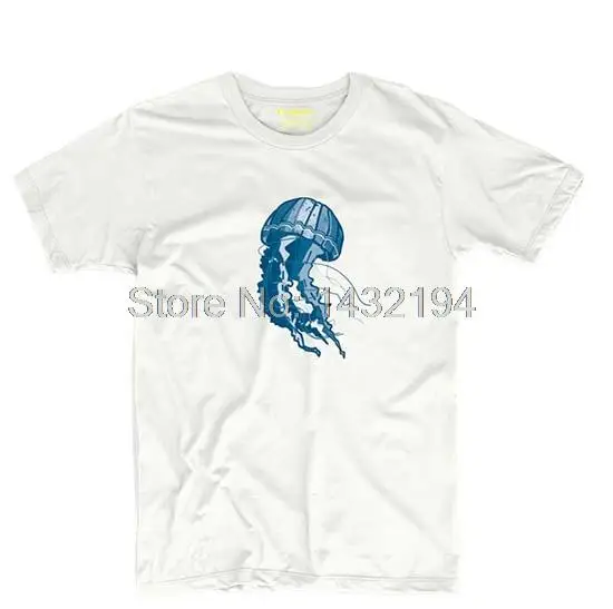 When Diver Meet Huge Jellyfish Mens &amp Womens Trendy T Shirt Comfortable | Мужская одежда