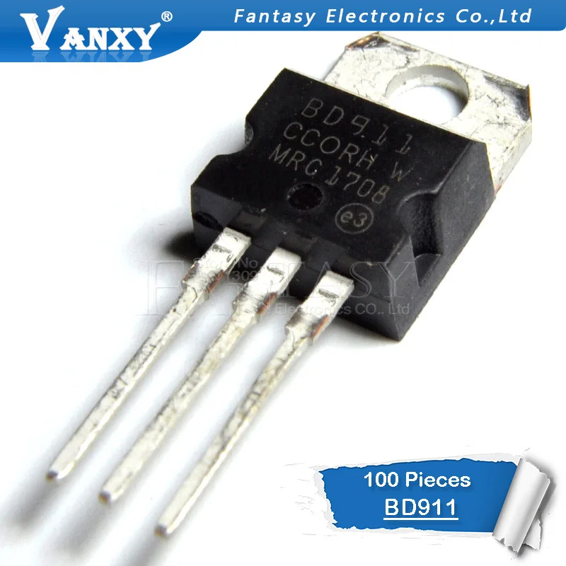 100 шт. BD911 TO220 TO-220 Новый IC | Электронные компоненты и принадлежности