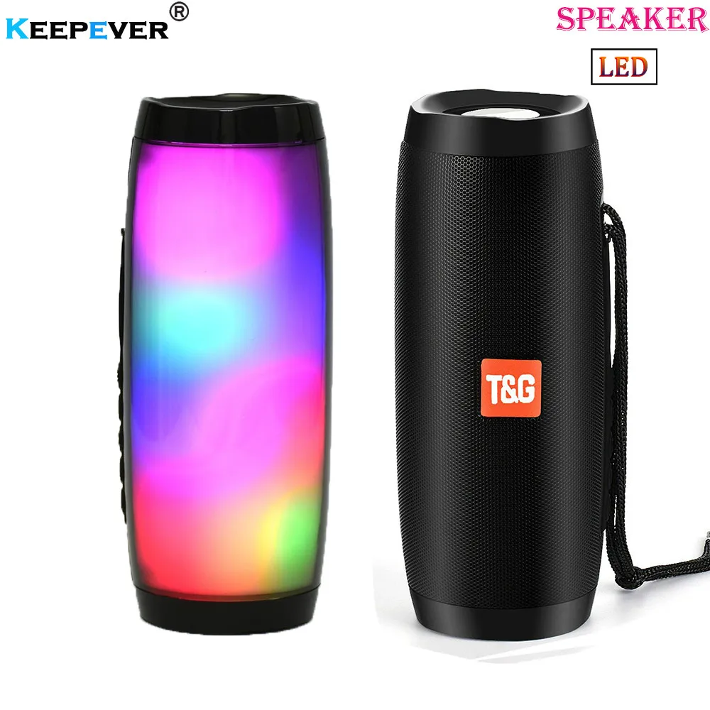 Keepever портативный светодиодный Bluetooth динамик водонепроницаемый fm радио