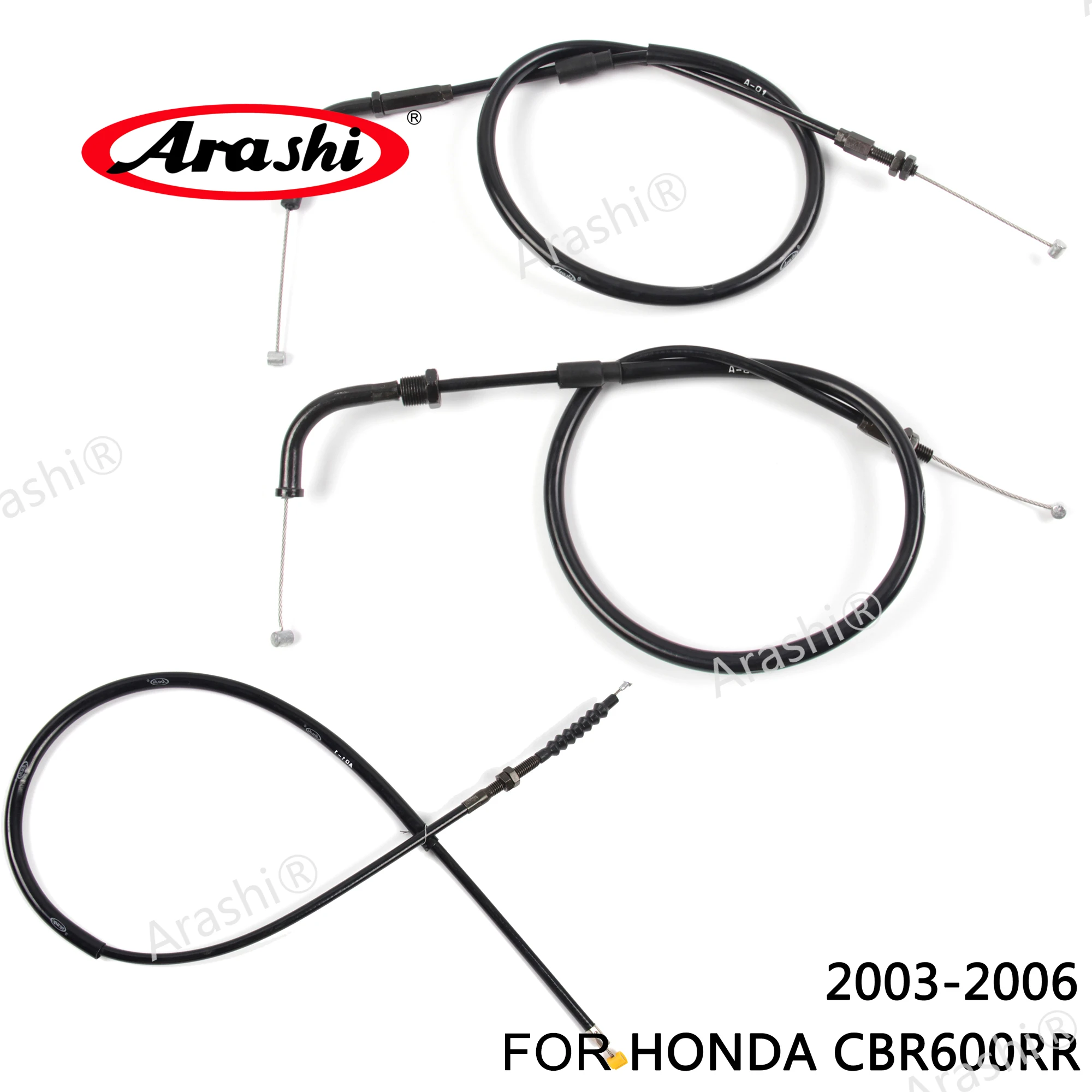 

Arashi 1 комплект трос сцепления дроссельной заслонки стальные провода для HONDA CBR600RR 2003 -2006 CBR600 CBR 600 RR 600RR 2004 2005 кабели