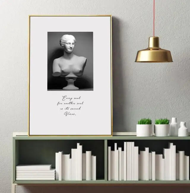 Скульптура Микеланджело мраморное боди арт настенная Картина на холсте