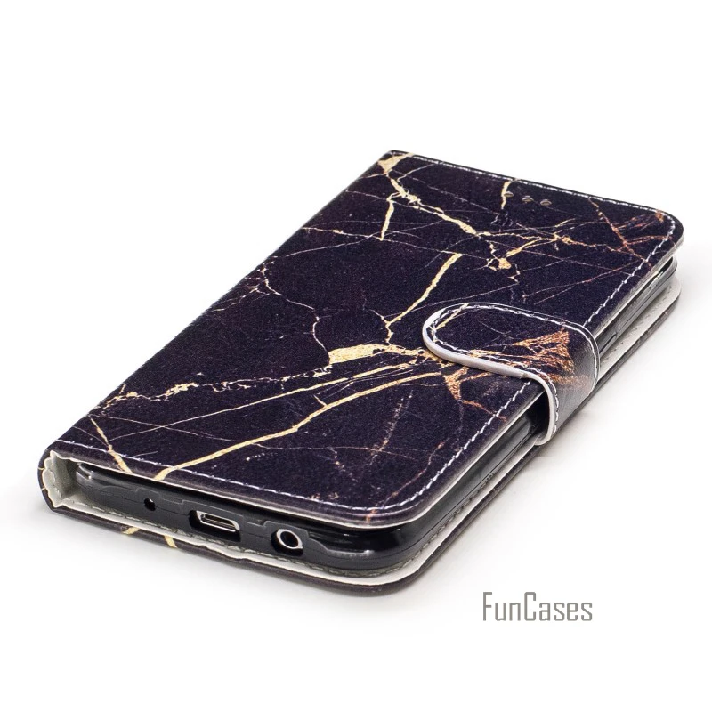 Capinhas Para Etui для samsung Galaxy A5 A510F A510M чехол Кожаный чехол-кошелек чехол с мраморным цветком бабочкой
