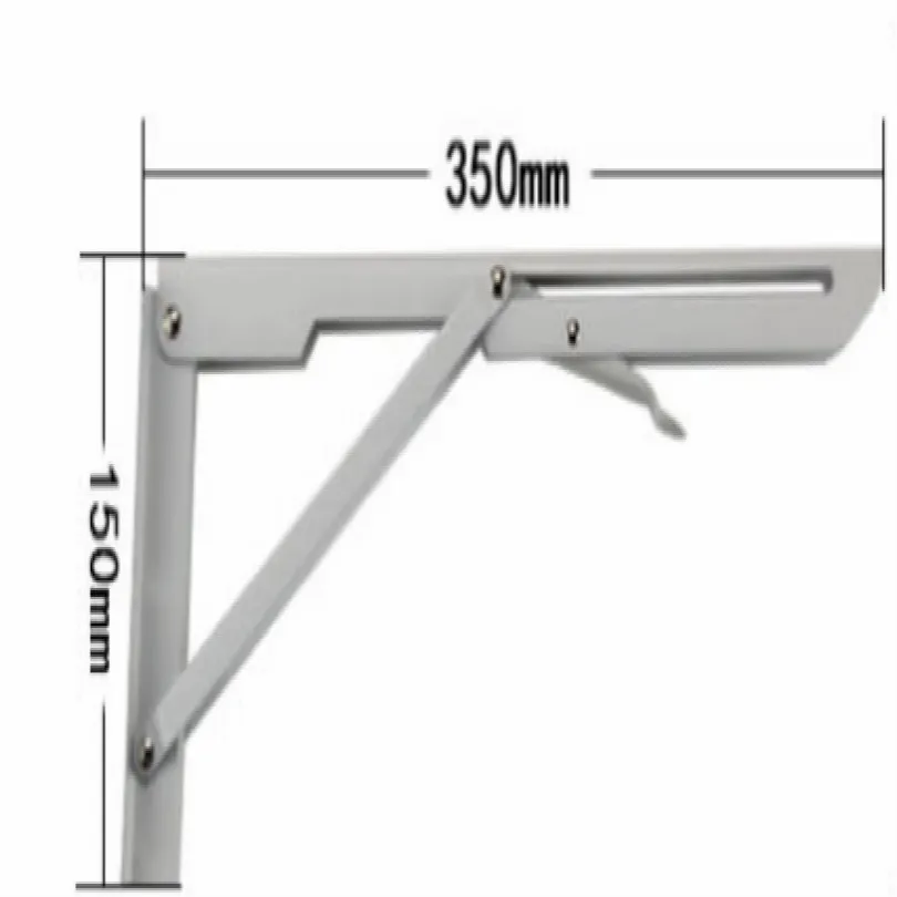 L 35CM Складной стальной мебельный подъемник, мебельный инструмент для перемещения, Настольный кронштейн для ванной комнаты, держатель для ванной комнаты, стул для ванной комнаты, кронштейн нагревателя воды - Цвет: L 35CM