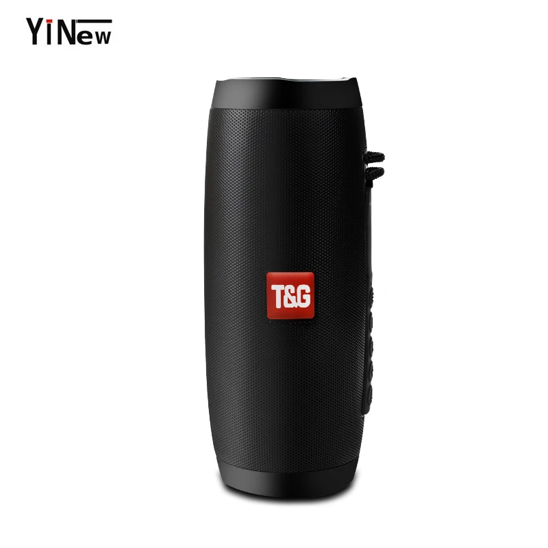 

10W Wireless Bluetooth Speaker with Colorful LED Light Outdoor Portable Column FM Radio TF with Mic Hands Free Stereo Subwoofer