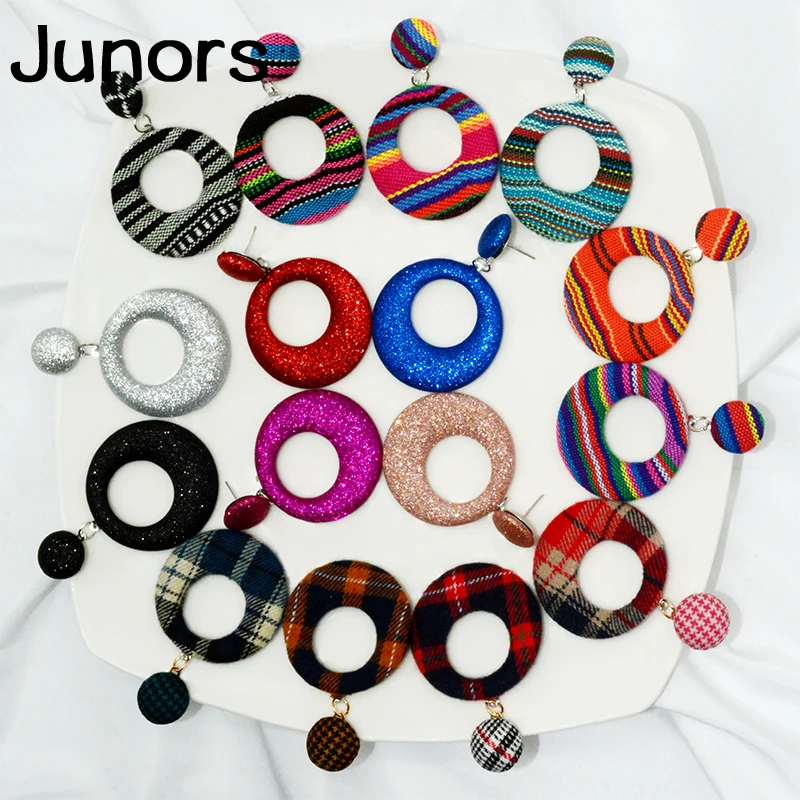 Женские винтажные серьги в богемном стиле с круглым принтом змеи большие