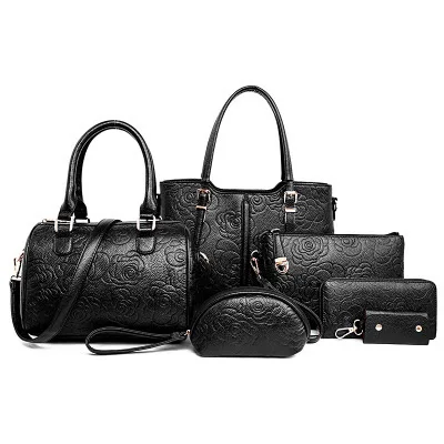 2019 new European and American fashion embossing Compound bag handbags High capacity shoulder bags handbag bolsa feminina | Багаж и сумки