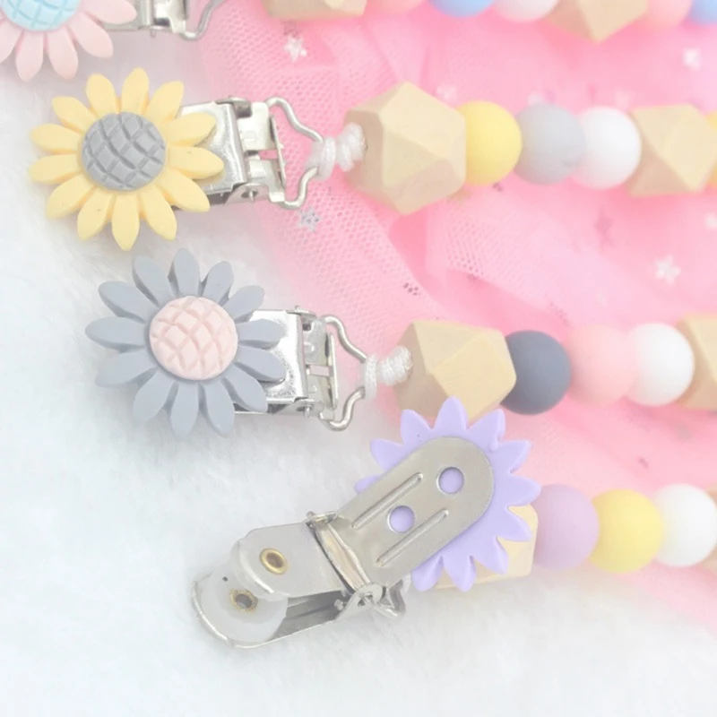 

Baby Silicone Pacifier Chain Clip Holder Nipple Leash Strap Pacifier Soother Chain Holder Baby Gift