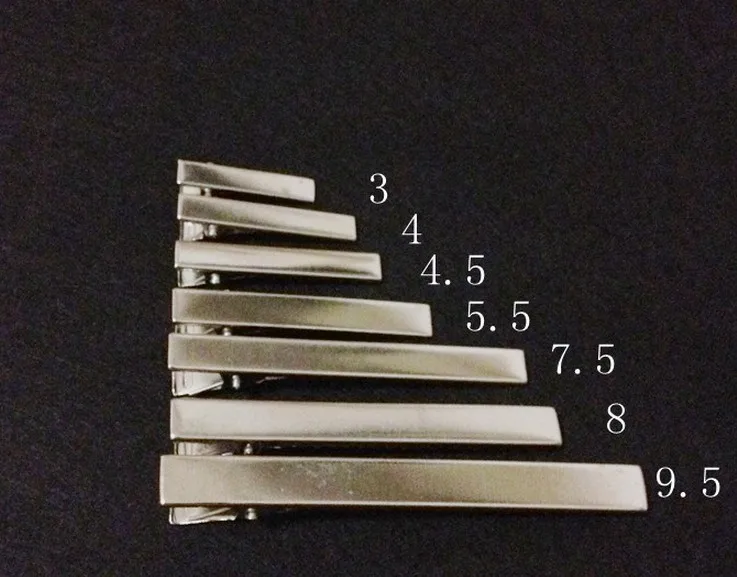 150 шт. серебристые металлические зажимы Аллигаторы для волос 8 см|flat hair clips|select |
