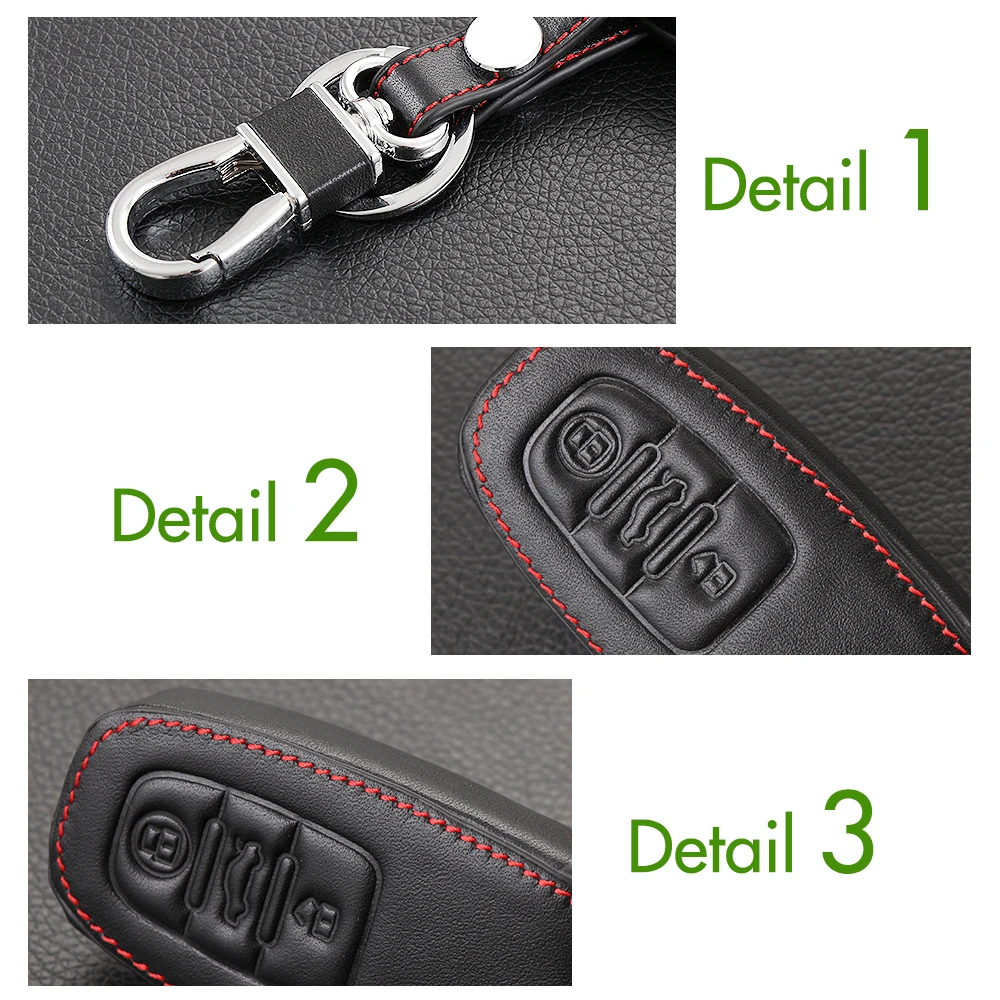 Автомобильный Стайлинг чехол для ключей из высококачественной натуральной кожи