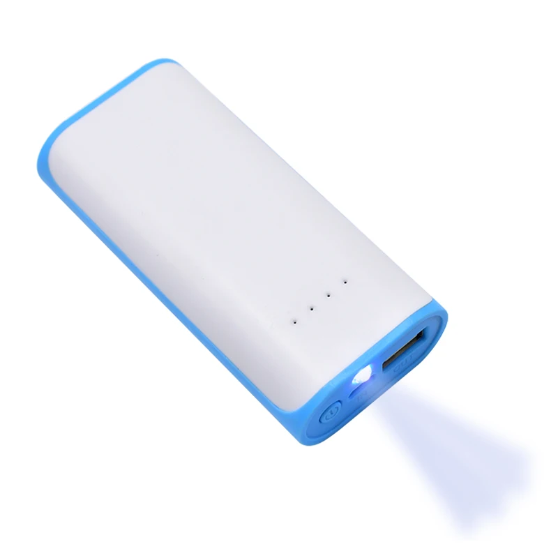 Мощность Bank 7000 мАч Mini-USB 18650x2 Портативный мобильный телефон внешний Батарея