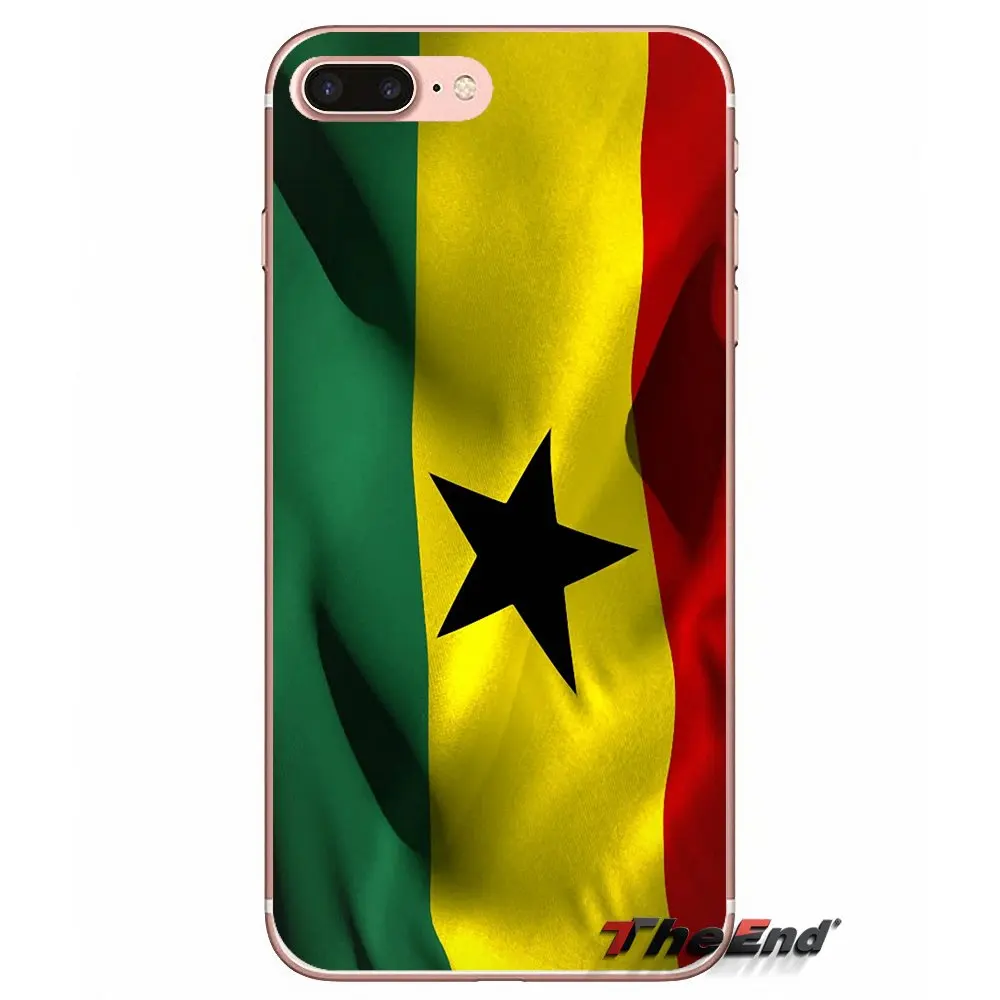 Для iPhone X 4 4S 5 5S 5C SE 6 6S 7 8 Plus Samsung Galaxy J1 J3 J5 J7 A3 A5 2016 2017 флаг Гана баннер Национальный