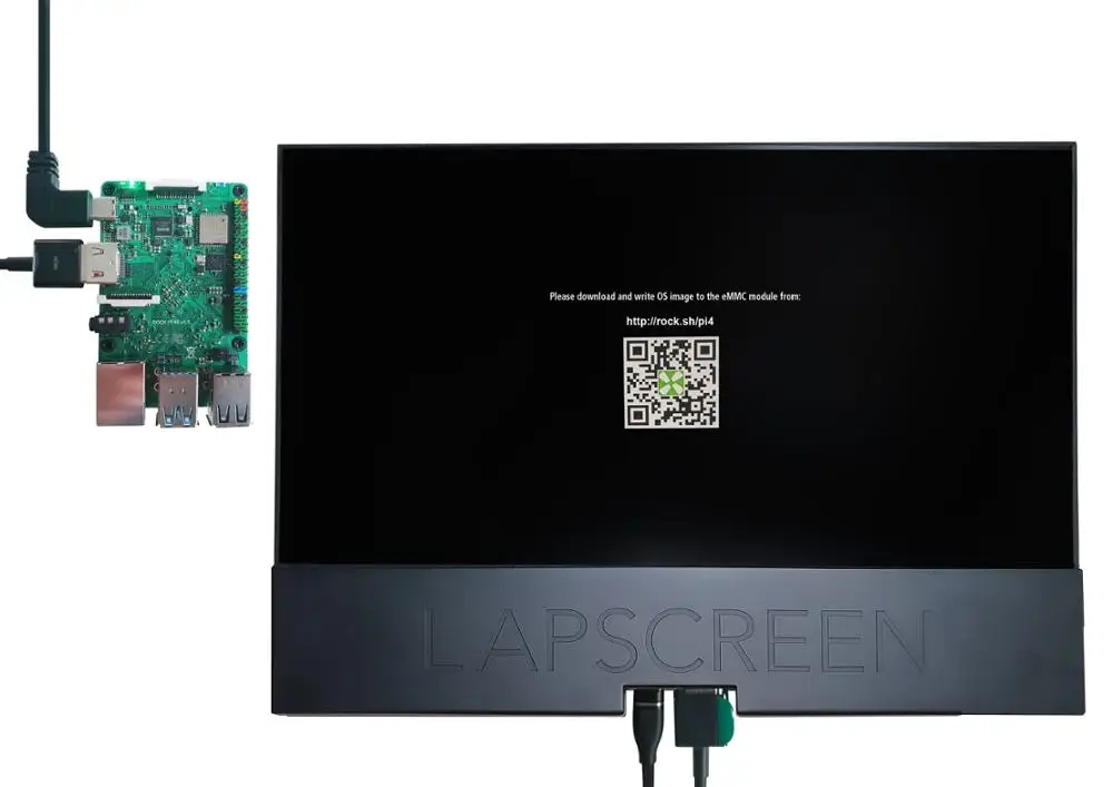 Макетная плата RK3399 ROCK PI 4 B версия комплект с экраном 1 Гб Full HD 12 5 дюймовый Lap экран и