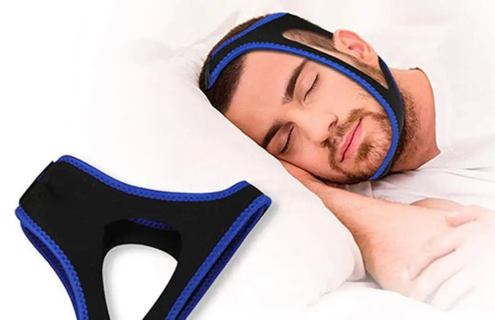 Anti Snore Chin Strap Stop Snoring Snore Belt Sleep Apnea Chin Support Straps for Woman Man Night Sleeping Aid Tools Health Care