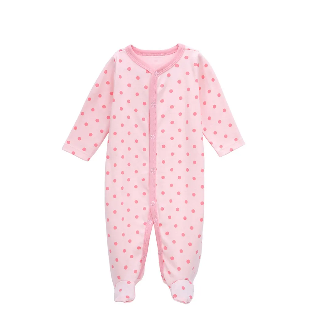 6 шт. комбинезон для новорожденных девочек зимний маленьких мальчиков 100% хлопок