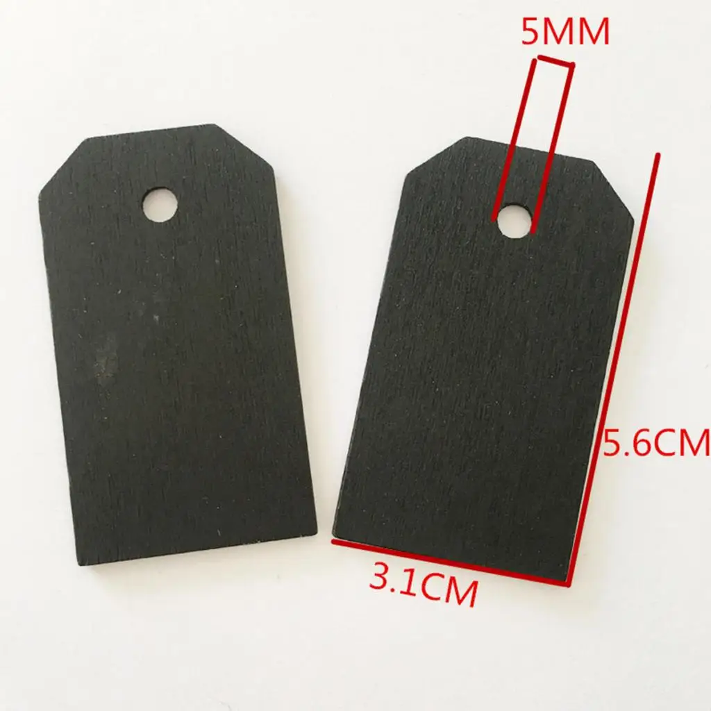 25 Pieces Blank Wood Wooden Gift Tags Blackboard Chalkboard Message Board | Дом и сад