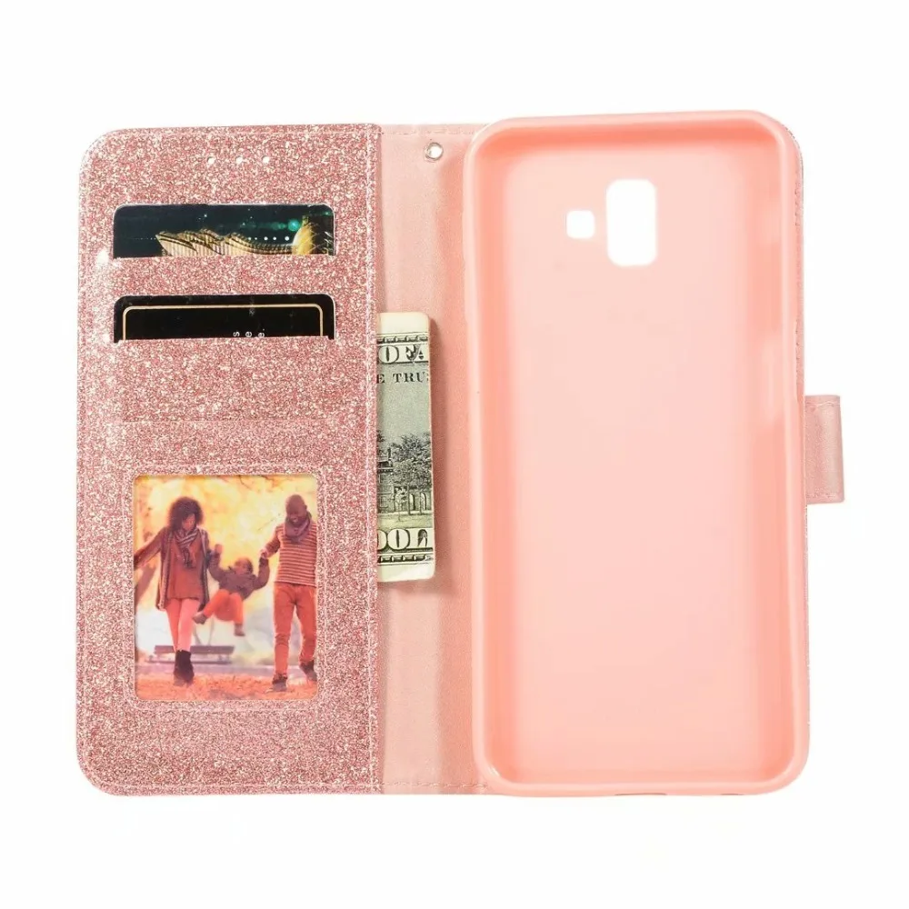 Кожаный чехол кошелек с розовыми бриллиантами для iphone 5 6 7 8 X XS Max XR телефона