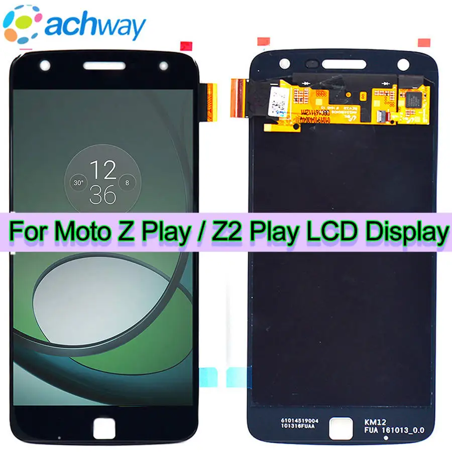 

ЖК-дисплей для Motorola Moto Z Play XT1635, сенсорный экран с цифровым преобразователем в сборе, для moto z2 play