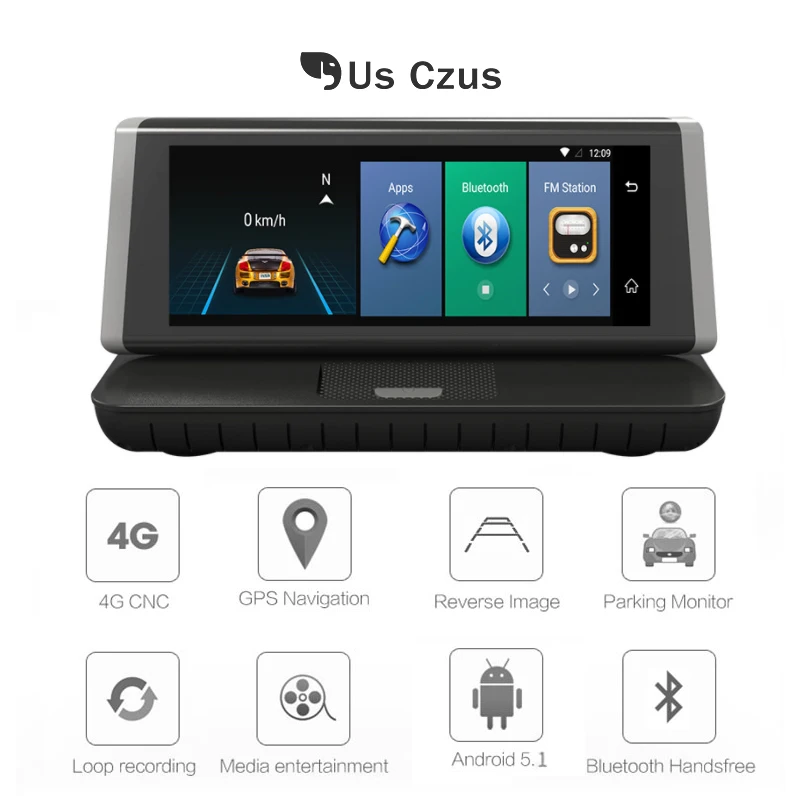 CarDVR wifi gps задняя камера заднего обзора 4G ADAS Android 5 1 FHD 1080 P видеорегистратор ram 1G/rom 16G