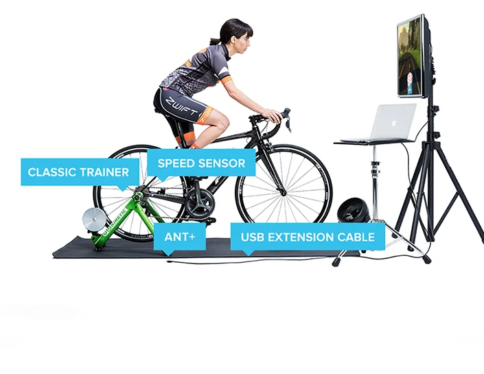 Zwift ANT+ USB передатчик приемник совместимый Garmin Bryton велосипедный компьютер цикл USB ANT Stick Bluetooth Датчик скорости Каденции