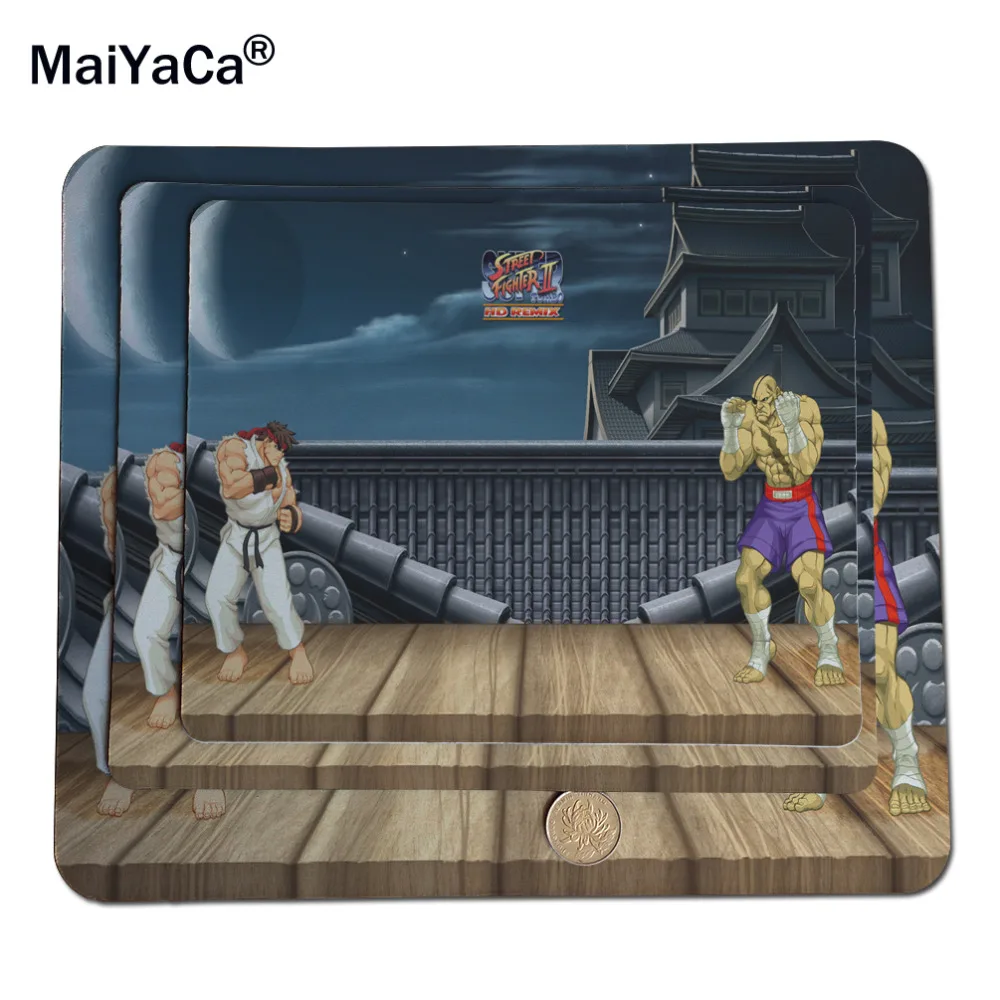 MaiYaCa Ryu Vs Sagat лучшие игровые Пользовательские Коврики для мыши резиновый коврик