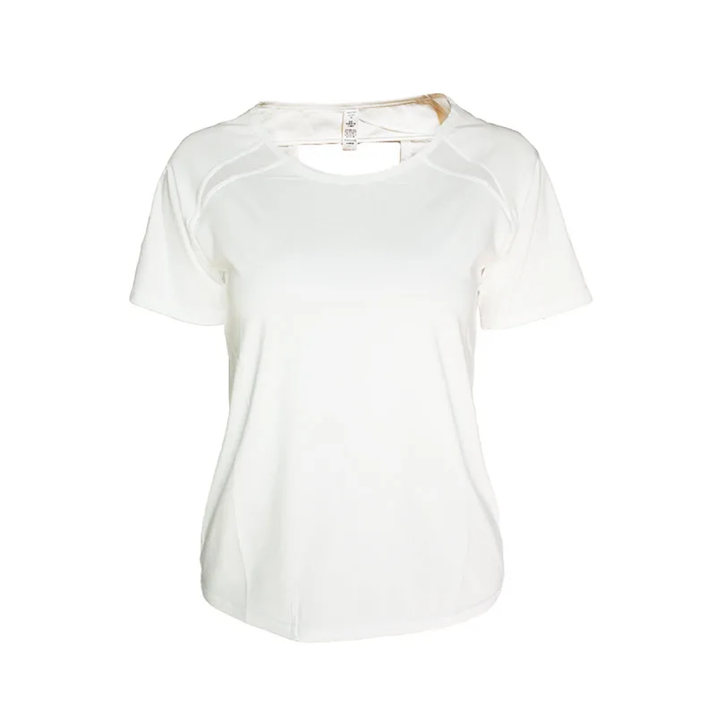 Футболка женская сетчатая с открытой спиной дышащая Спортивная майка в стиле