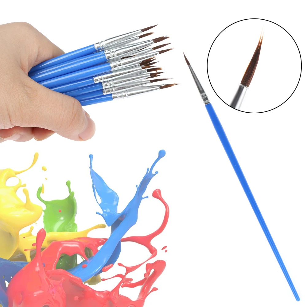 5 Pcs/lot Point Tip Pastry Baking Tools Nylon Fiber Hair Line Drawing Pen Artist Paint Brush Fondant Cake Decorating | Канцтовары для