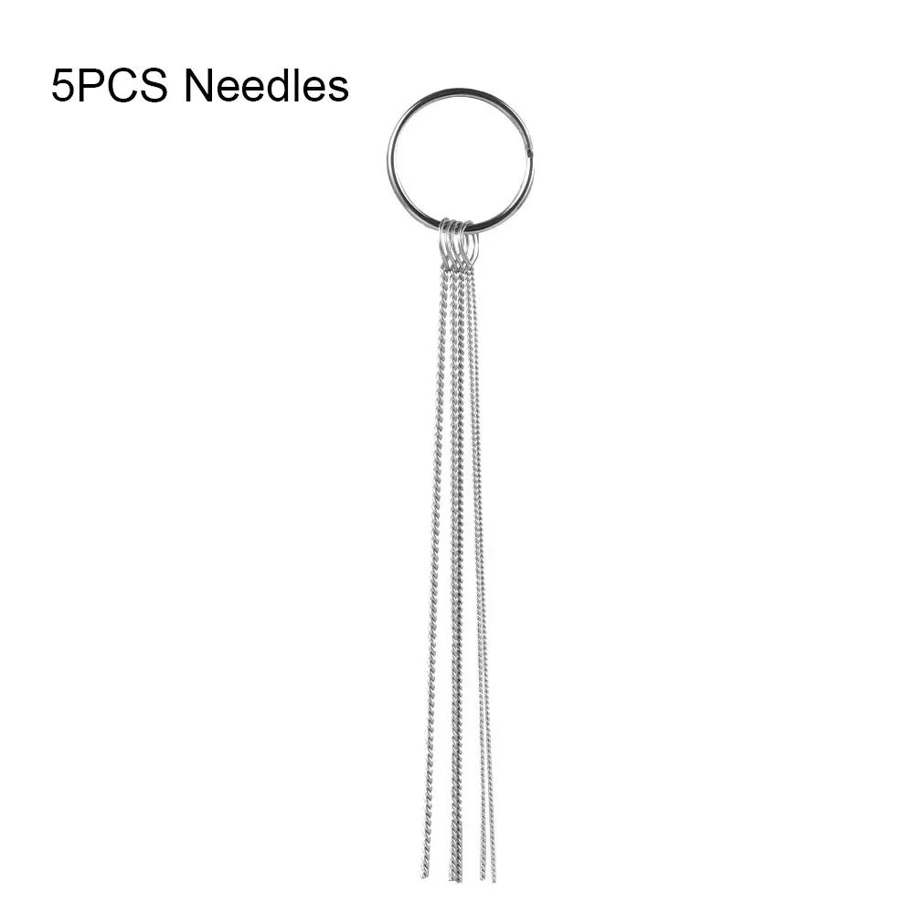5PCS Needles 15/5 шт карбюратор углерода грязи Jet удалить очистки иглы+ кисти инструменты чистящие средства для автомобильных кабельных систем и трубки для мотоцикла - Цвет: 5PCS Needles