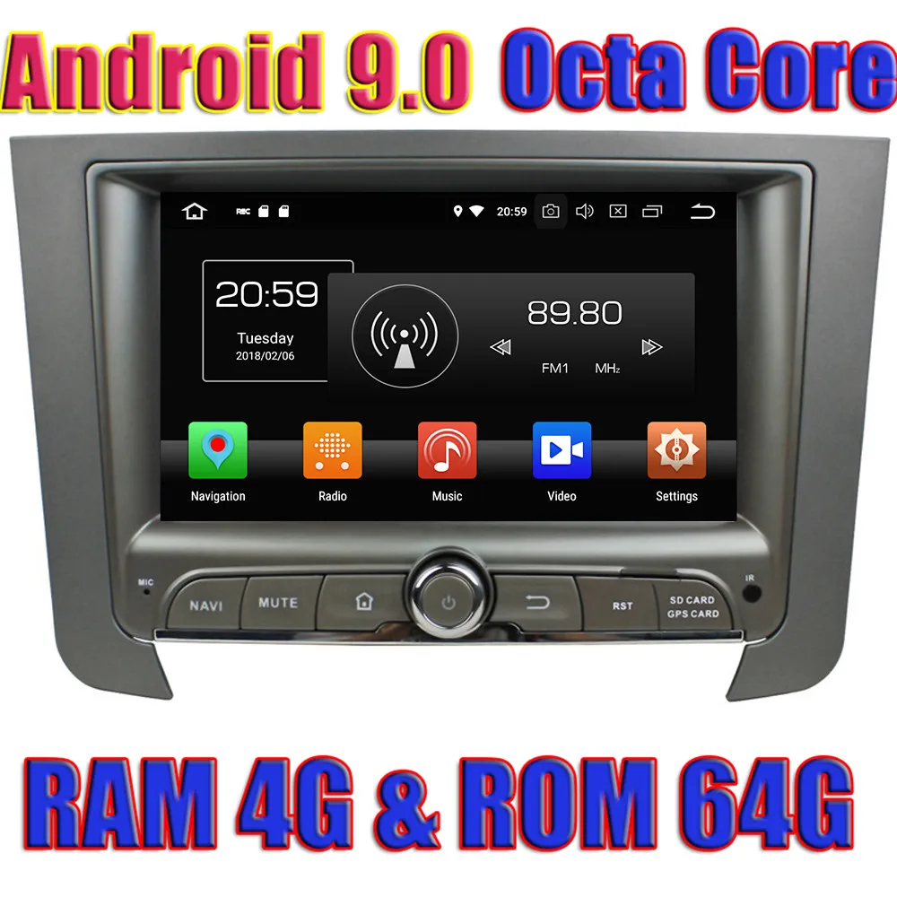 GPS навигатор wanобычно 8 дюймов Android 9 0 для SsangYong Rexton 2014 DVD радио плеер 2 Din мультимедиа