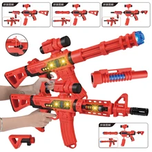 Магнитный строительный блок DIY игрушечный пистолет звуковой
