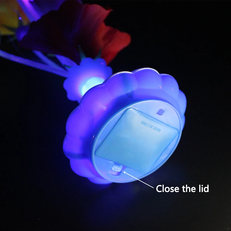 1 PC New LED Artificial flower Optical Fiber Lamp Flower Calla Lily Vase Night Light Decoration for Home Party Decor