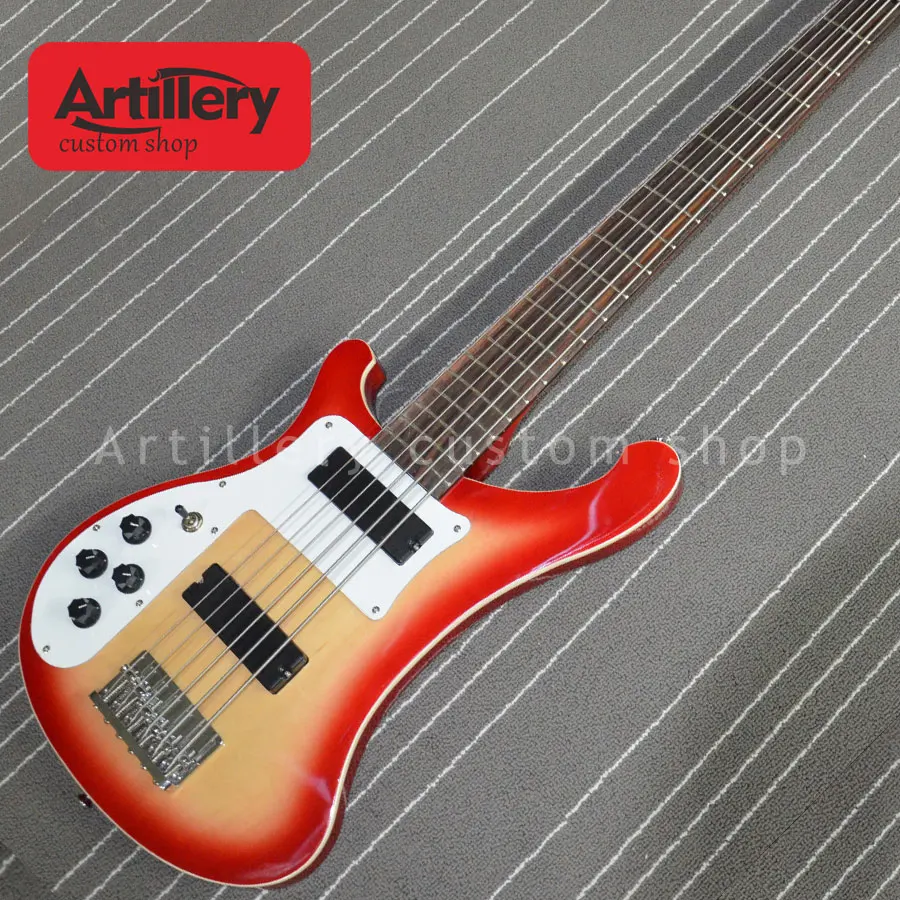 Пользовательские rickenback 4001 бас гитара с левшей 6 струн RK ЭЛЕКТРИЧЕСКАЯ ГИТАРА Все