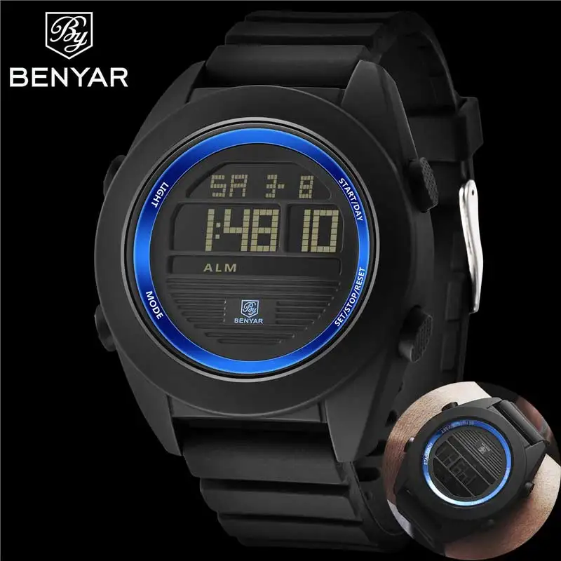 Relogio Masculino BENYAR мужские часы Топ бренд Роскошный Спортивный Хронограф Будильник