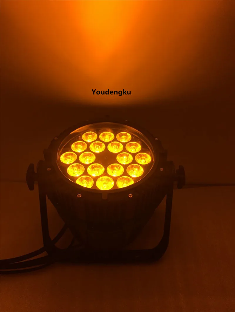 8 шт. без Шум 6IN1 водонепроницаемый led Пар Может свет для наружного rgbwa УФ 6in1 18x18 Вт