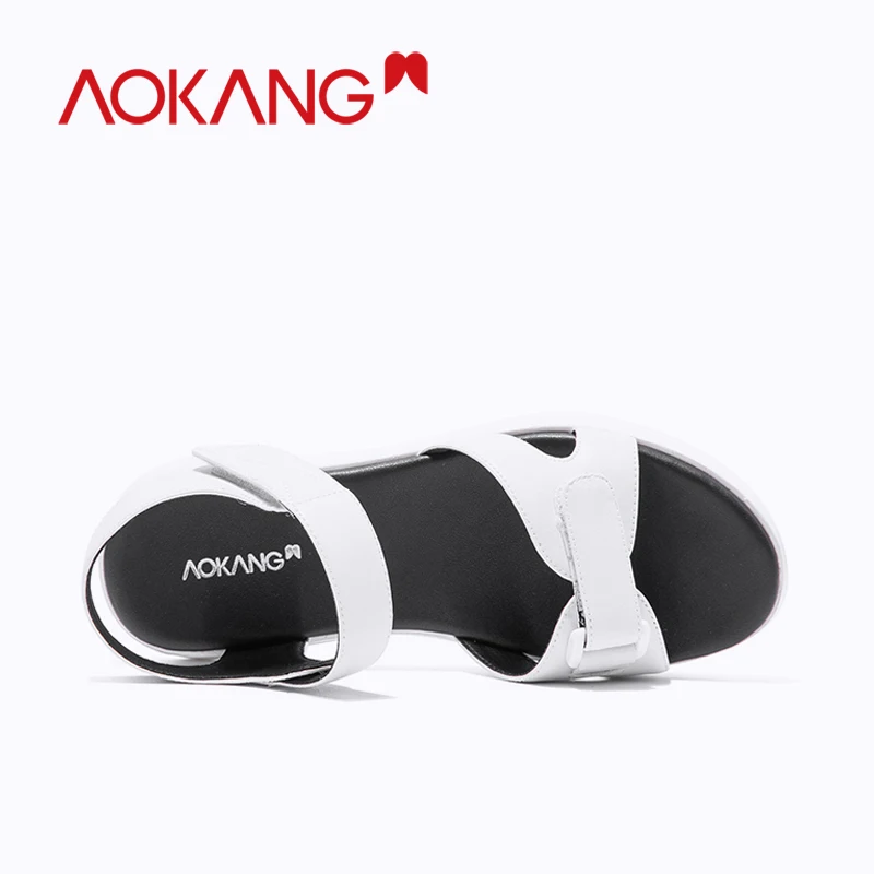 Женские босоножки на танкетке AOKANG летние высоком каблуке платформе