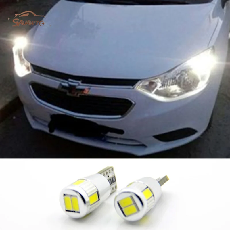 2X Led W5W T10 автомобильный светильник Габаритные огни s для chevrolet cruze Кобальт Орландо