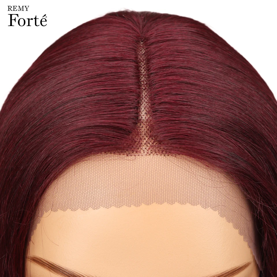 Парики из натуральных волос Remy Forte прямые парики 100% бразильские волосы remy цветные