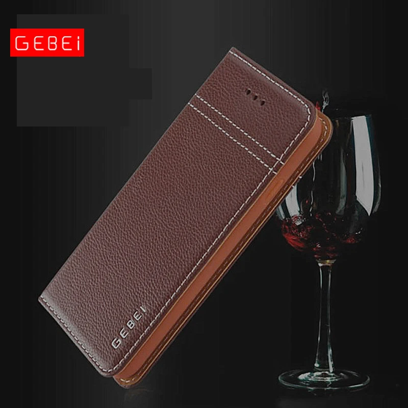 Роскошные оригинальные брендовые чехлы-бумажники GEBEI из натуральной кожи с