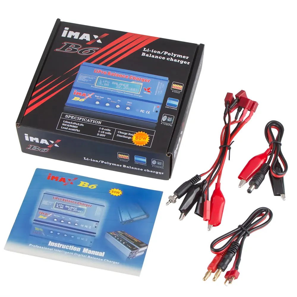 Высокое качество iMAX B6 Lipo NiMh Li Ion Ni Cd RC батарея баланс цифровой зарядное устройство