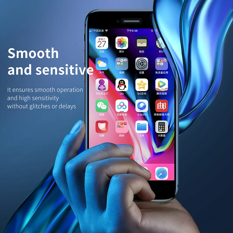 Тонкое защитное стекло Baseus 0 3 мм для iPhone 7 8 6 s защита экрана 9 H полное покрытие