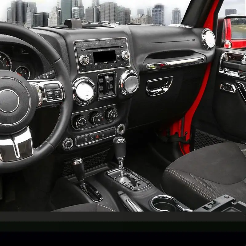 Automovil хромированная система управления приборной панелью рулевое колесо